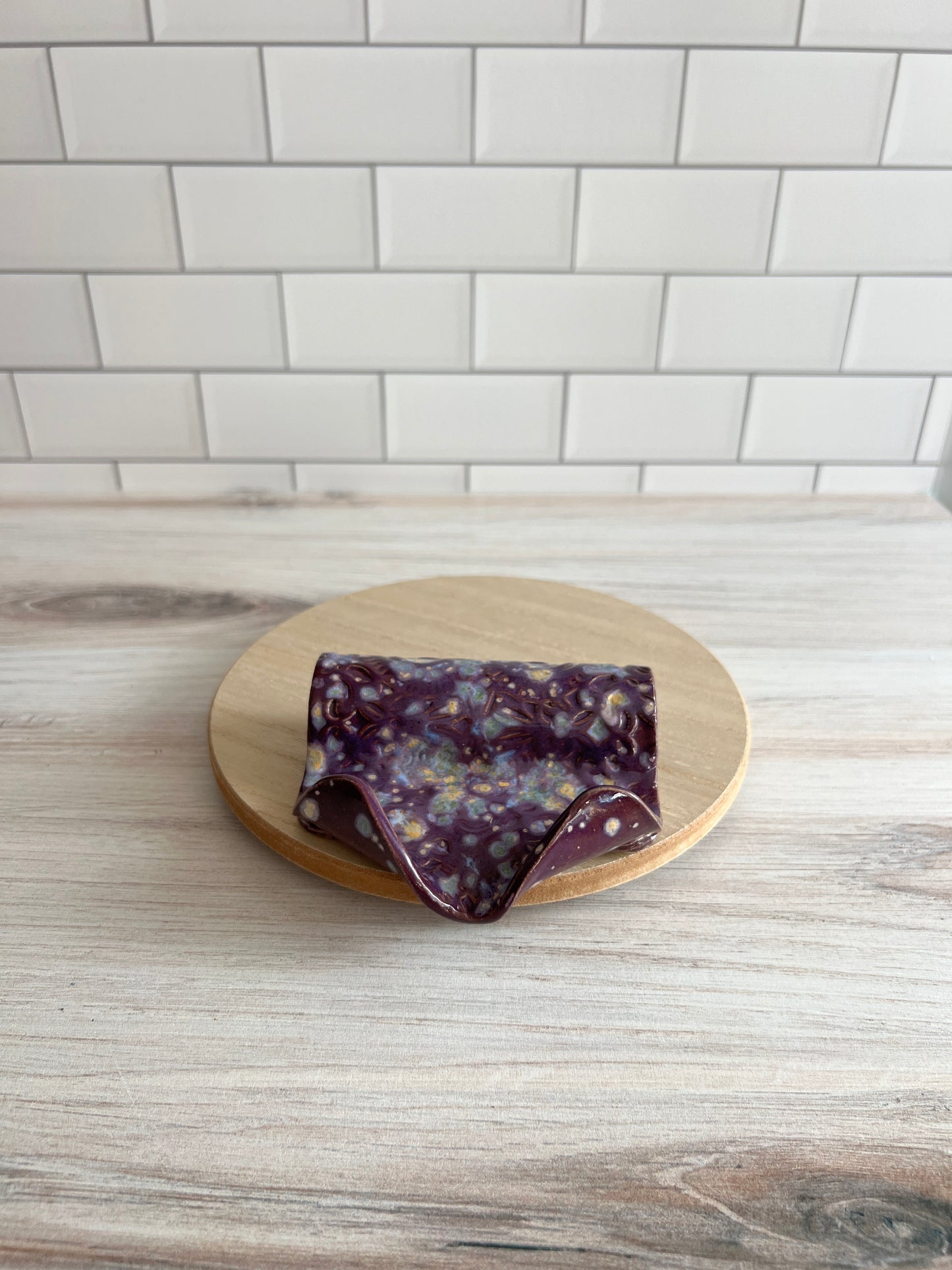 Purple Self-Draining Soap