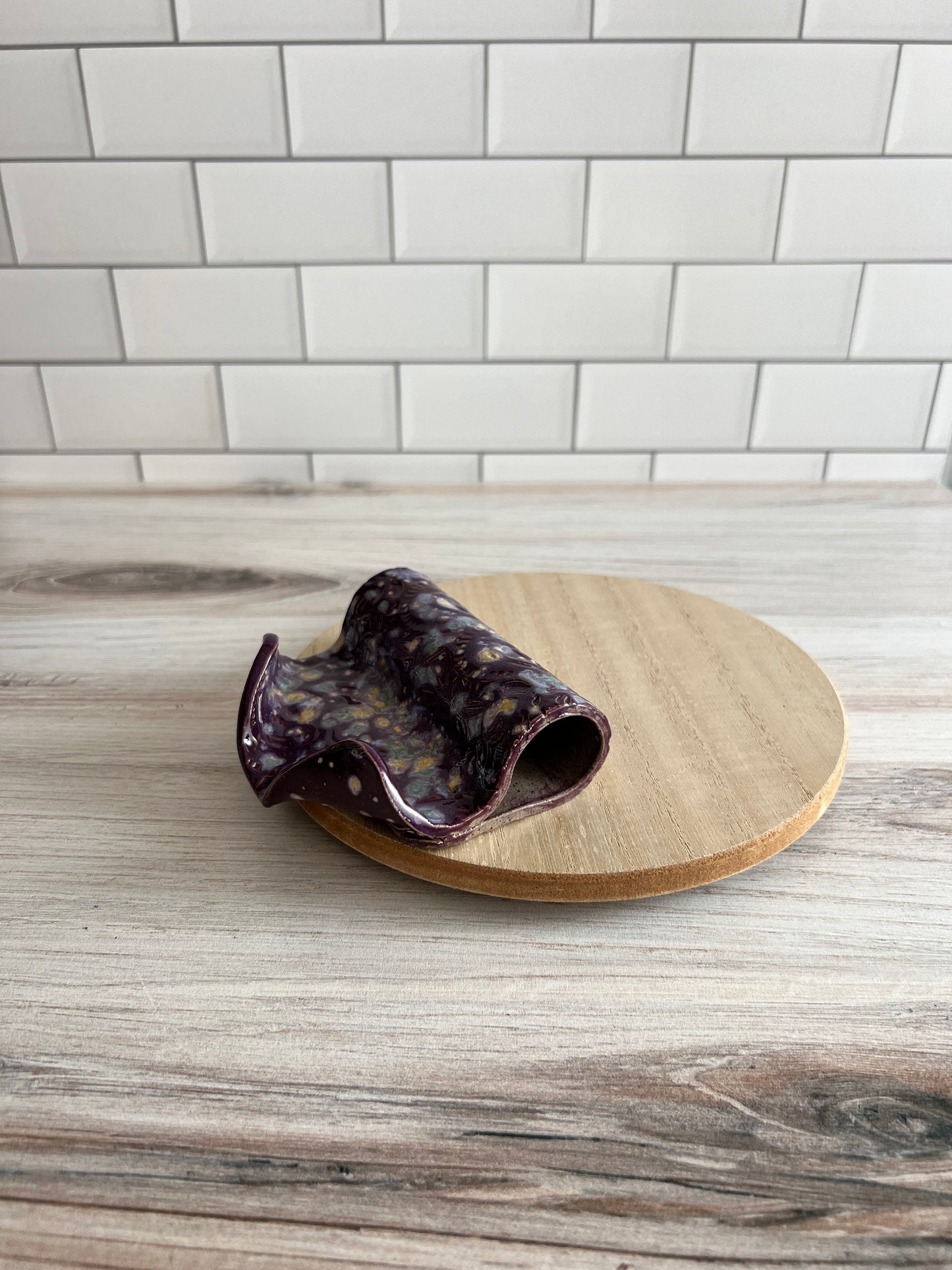 Purple Self-Draining Soap