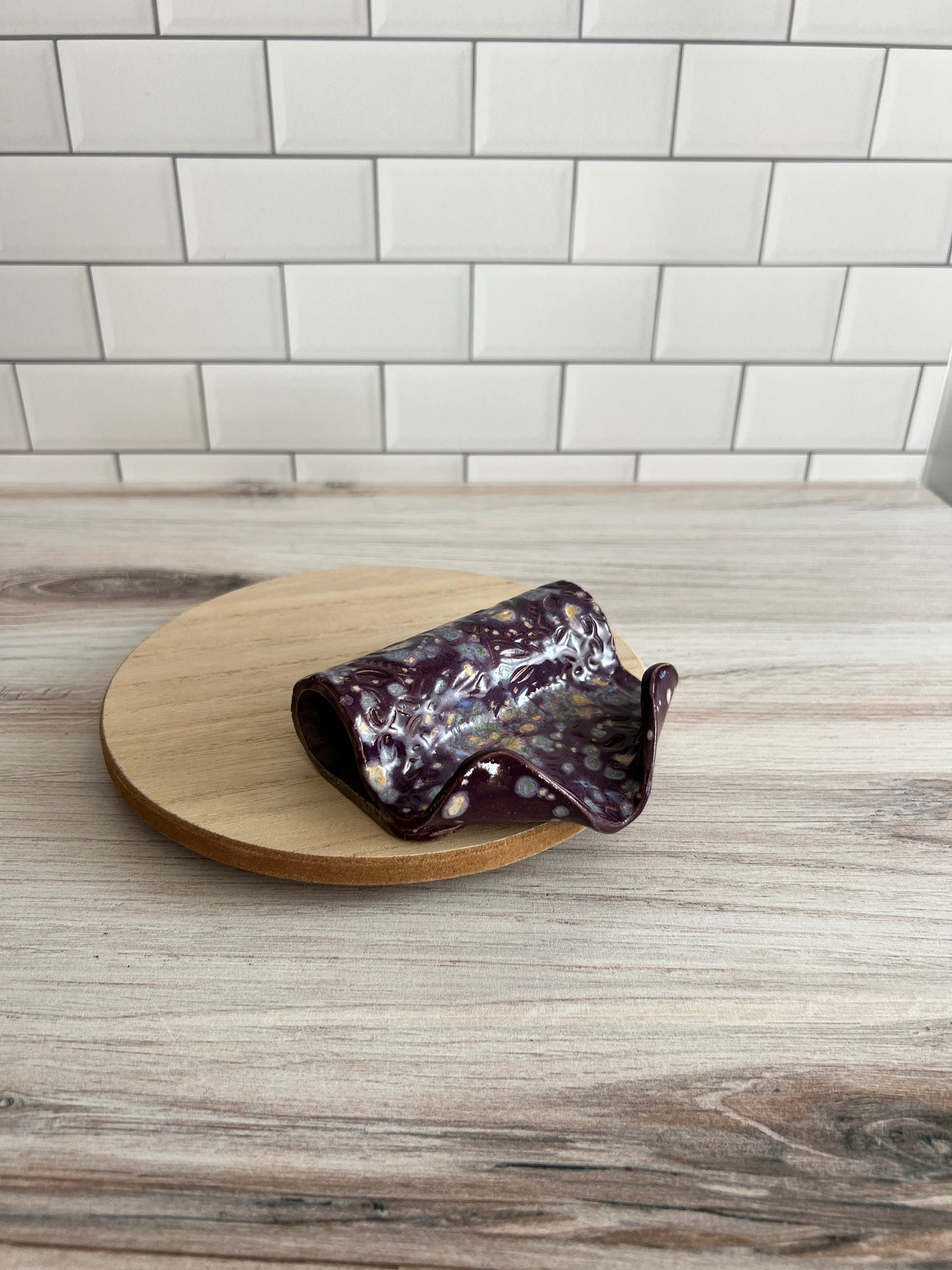 Purple Self-Draining Soap