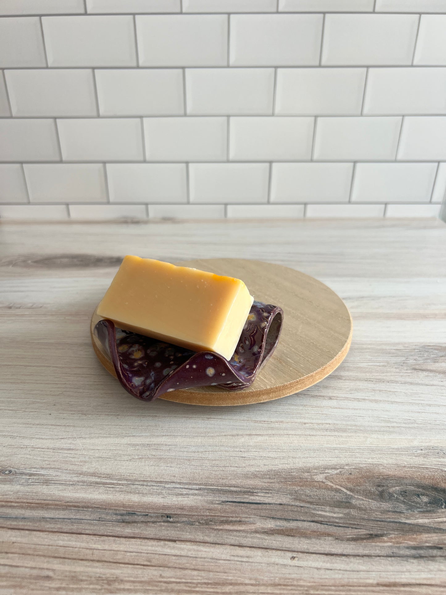 Purple Self-Draining Soap