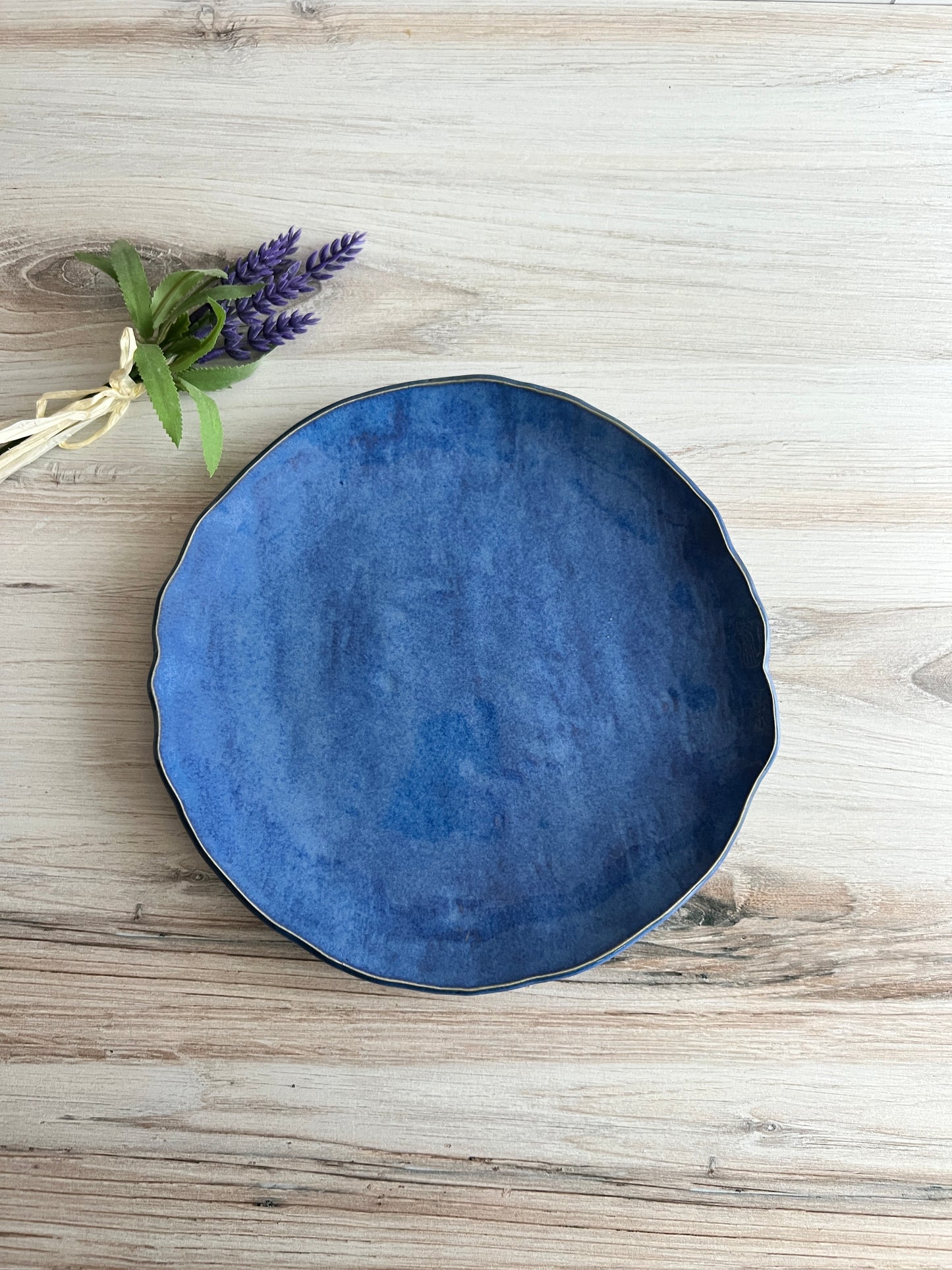 Blue Round Plate