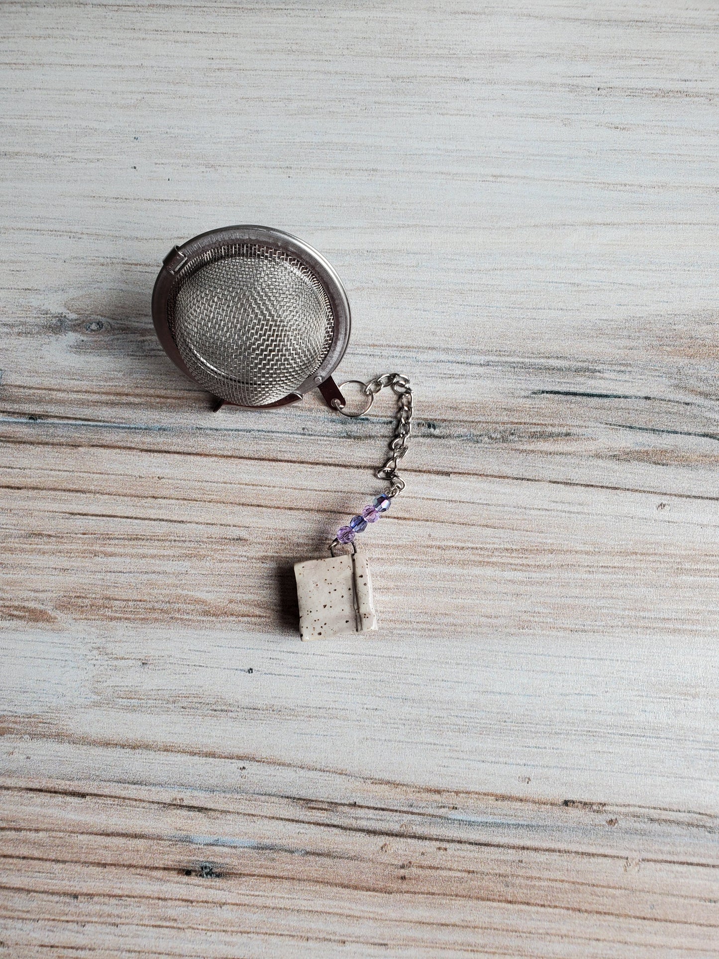 Tea Infuser- Book, Purple with Glasses
