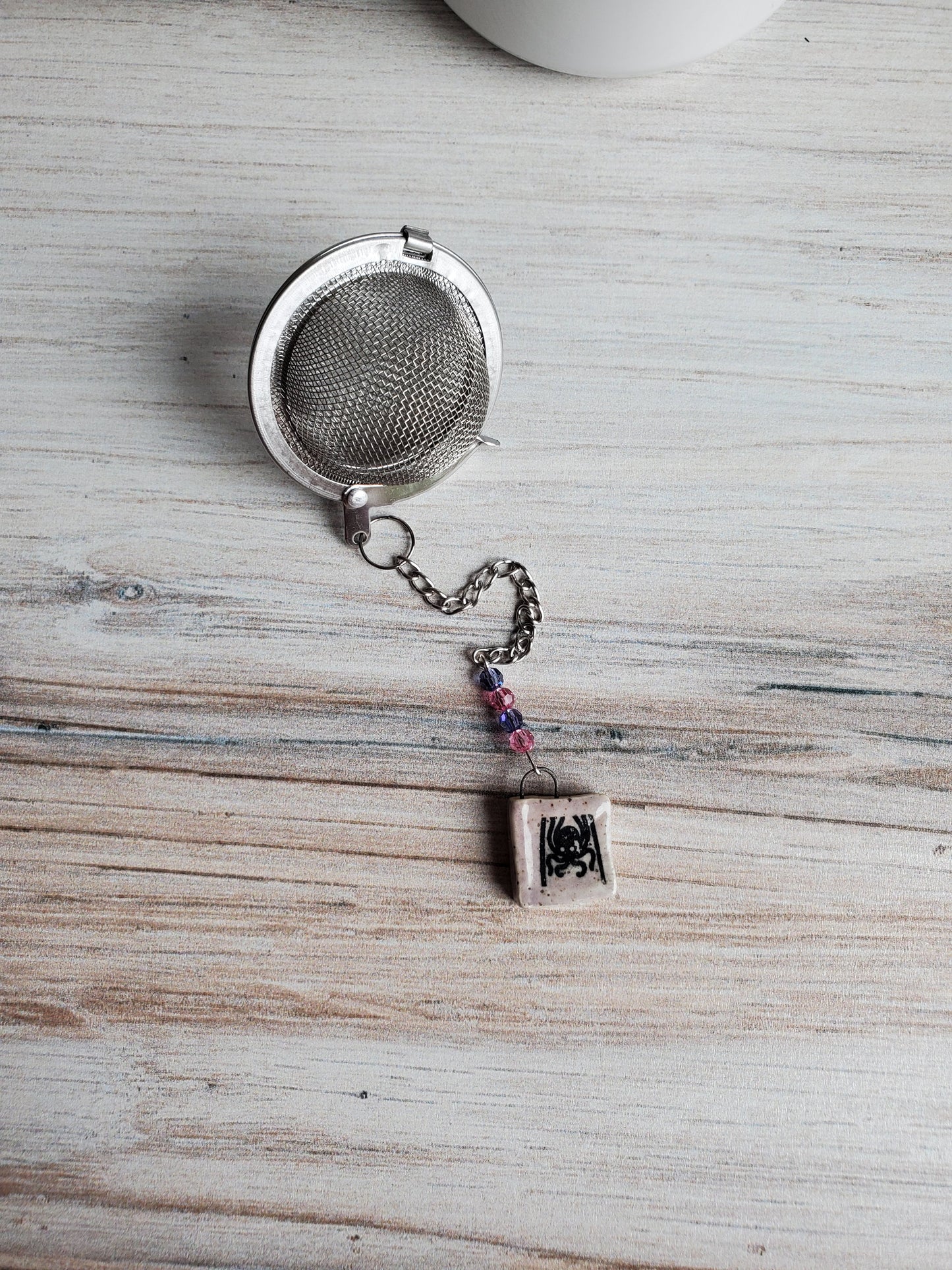 Tea Infuser- Book, Purple Spider