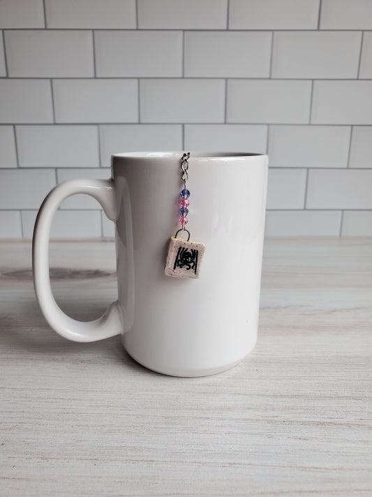 Tea Infuser- Book, Purple Spider