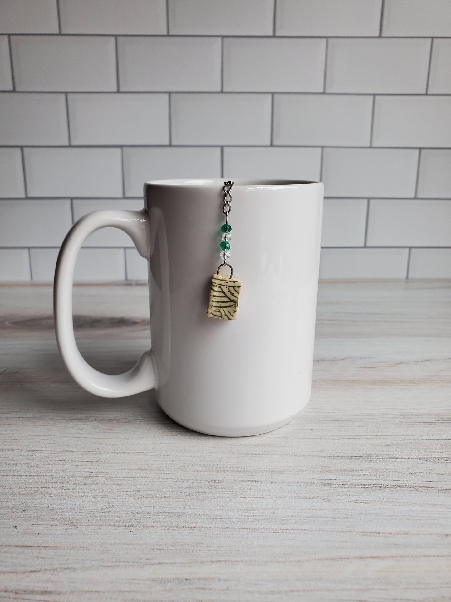 Tea Infuser- Book White and Green