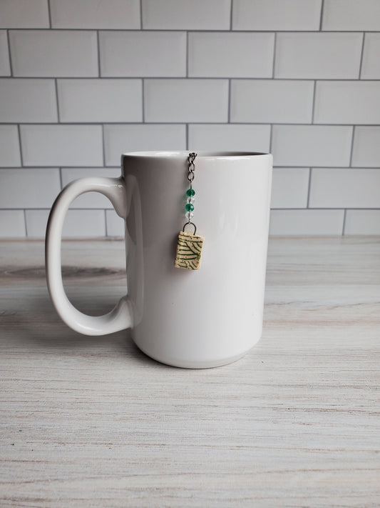 Tea Infuser- Book White and Green