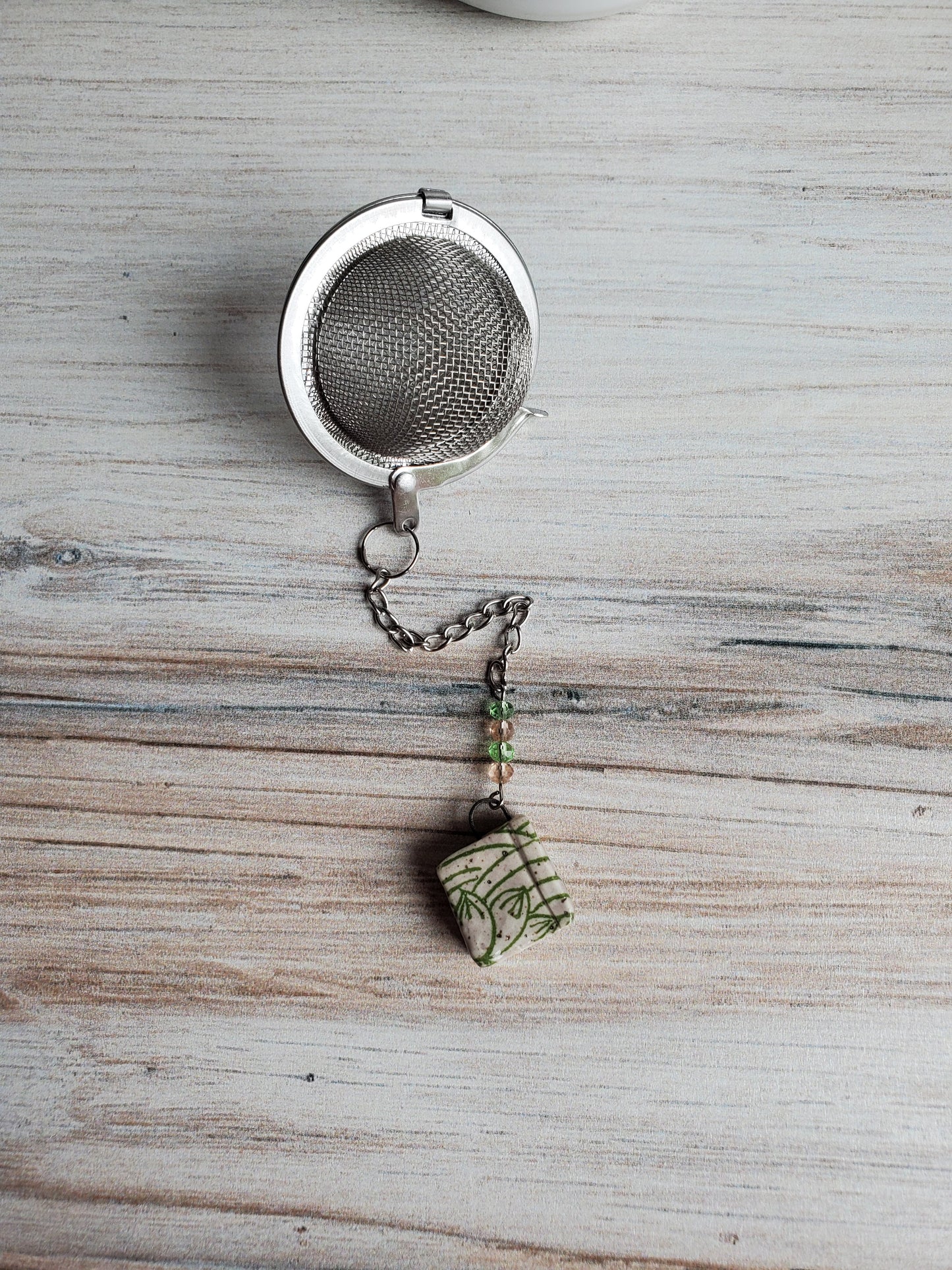 Tea Infuser- Book Purple and Grey Flowers