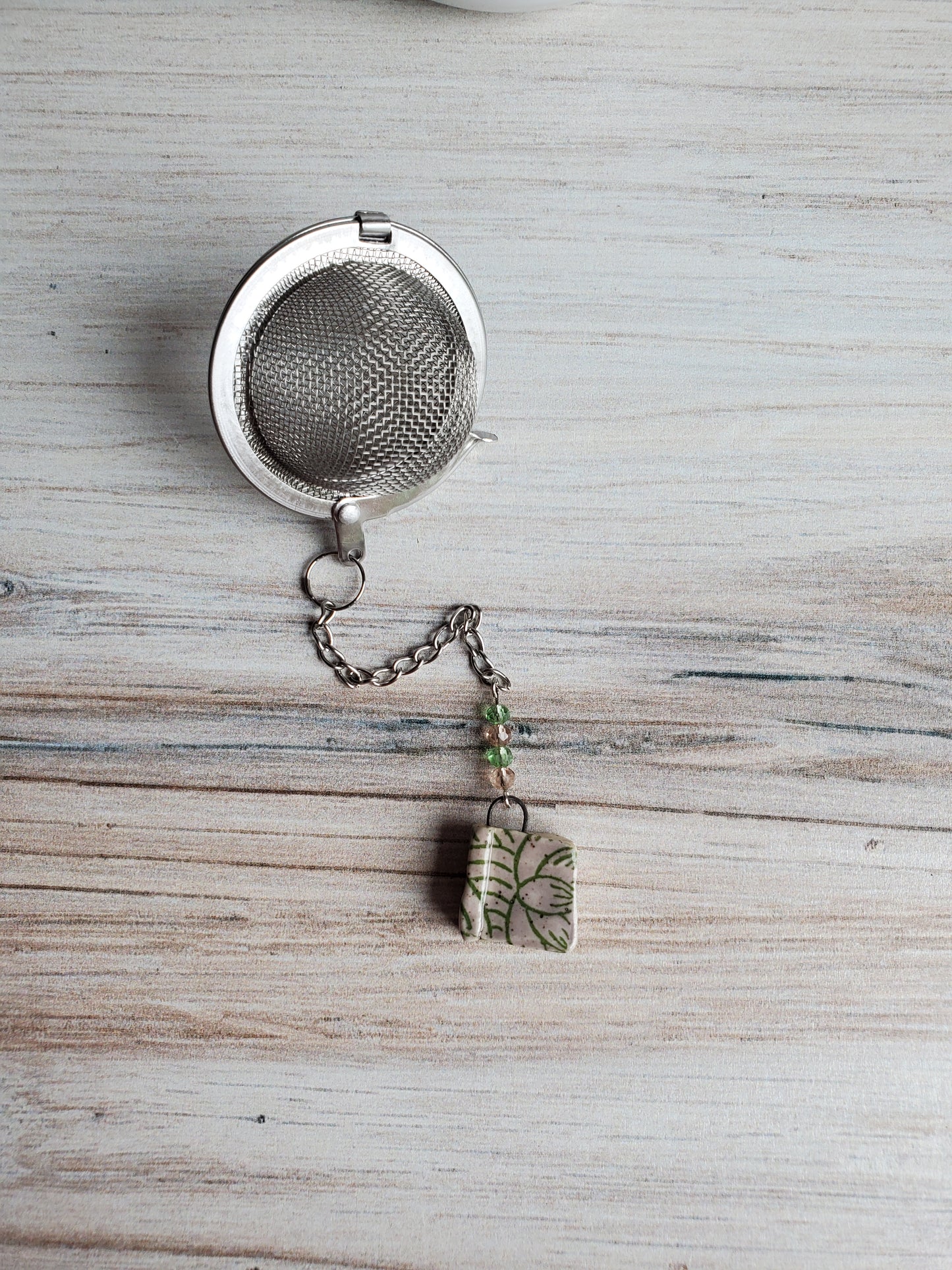 Tea Infuser- Book Purple and Grey Flowers
