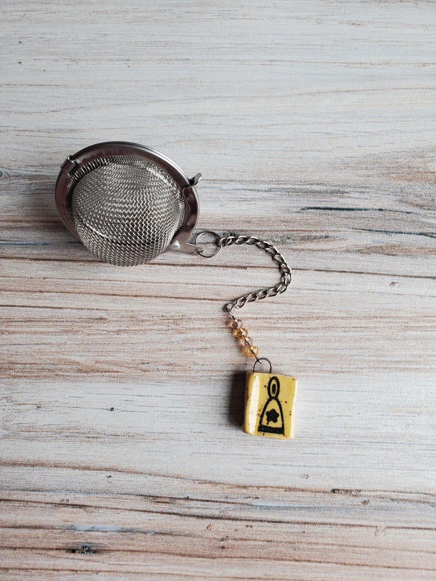 Tea Infuser- Book, Yellow Buoy