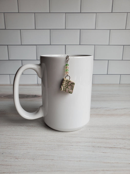 Tea Infuser- Book Purple and Grey Flowers